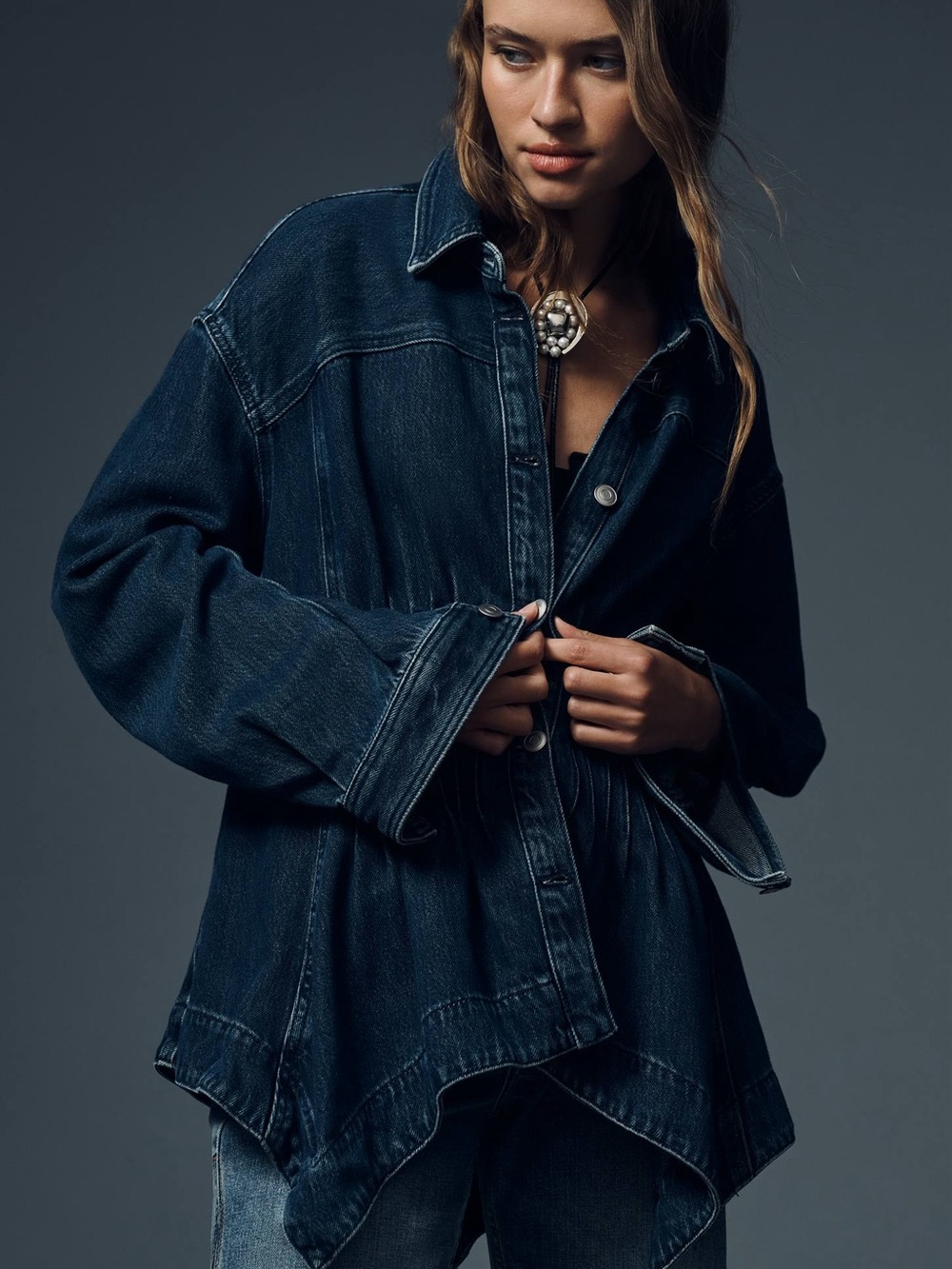 Anthropologie Pintuck Peplum Jacket
